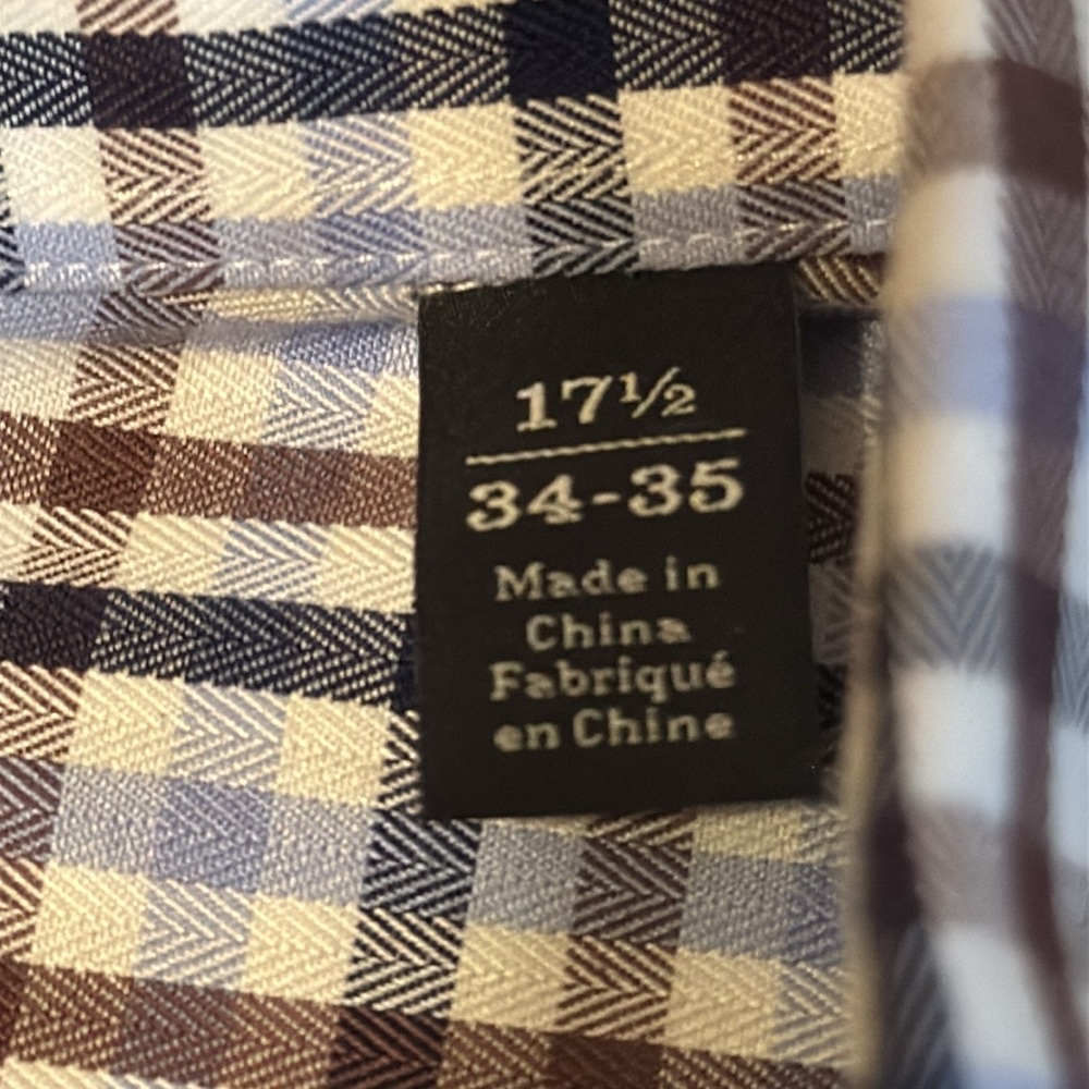 NORDSTROM Button Down Shirt. Size 17 1/2 34/35 - Picture 4 of 10
